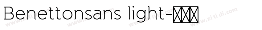 Benettonsans light字体转换